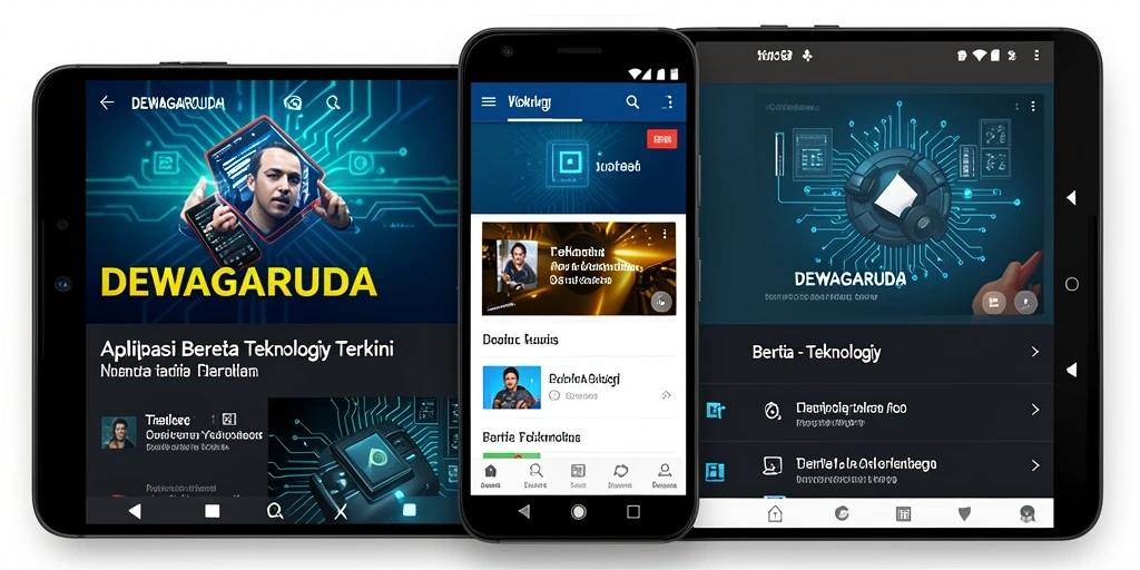 Tampilan antarmuka DEWAGARUDA dengan fitur berita terbaru.