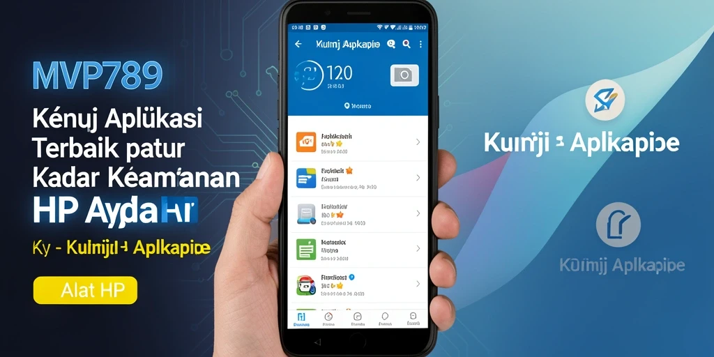 Tampilan antarmuka utama MVP789 dengan fungsi Kunci Aplikasi.