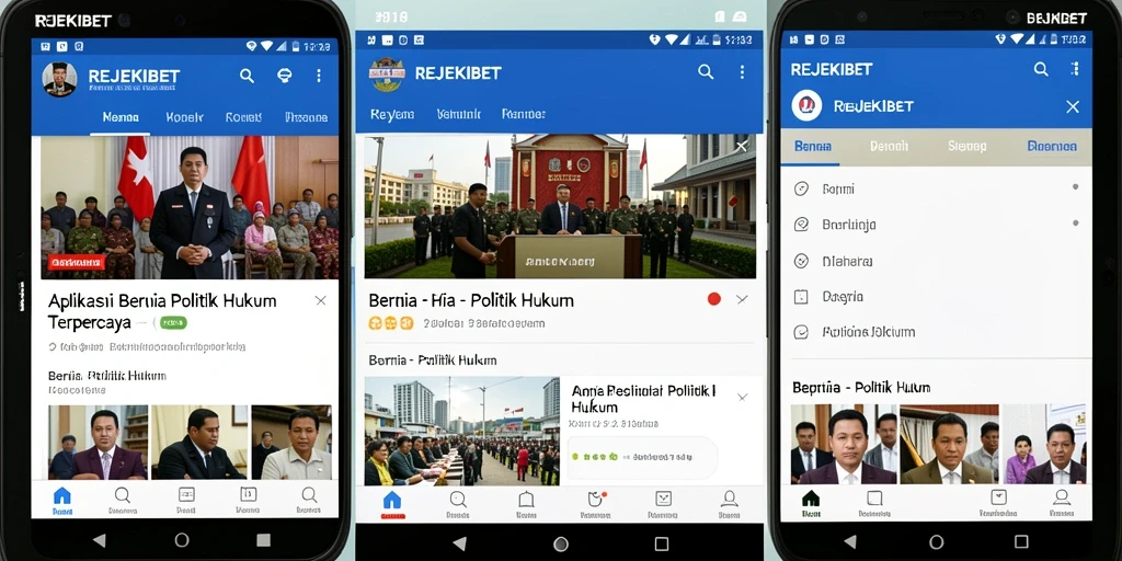 Antarmuka modern dan informatif dari aplikasi REJEKIBET.